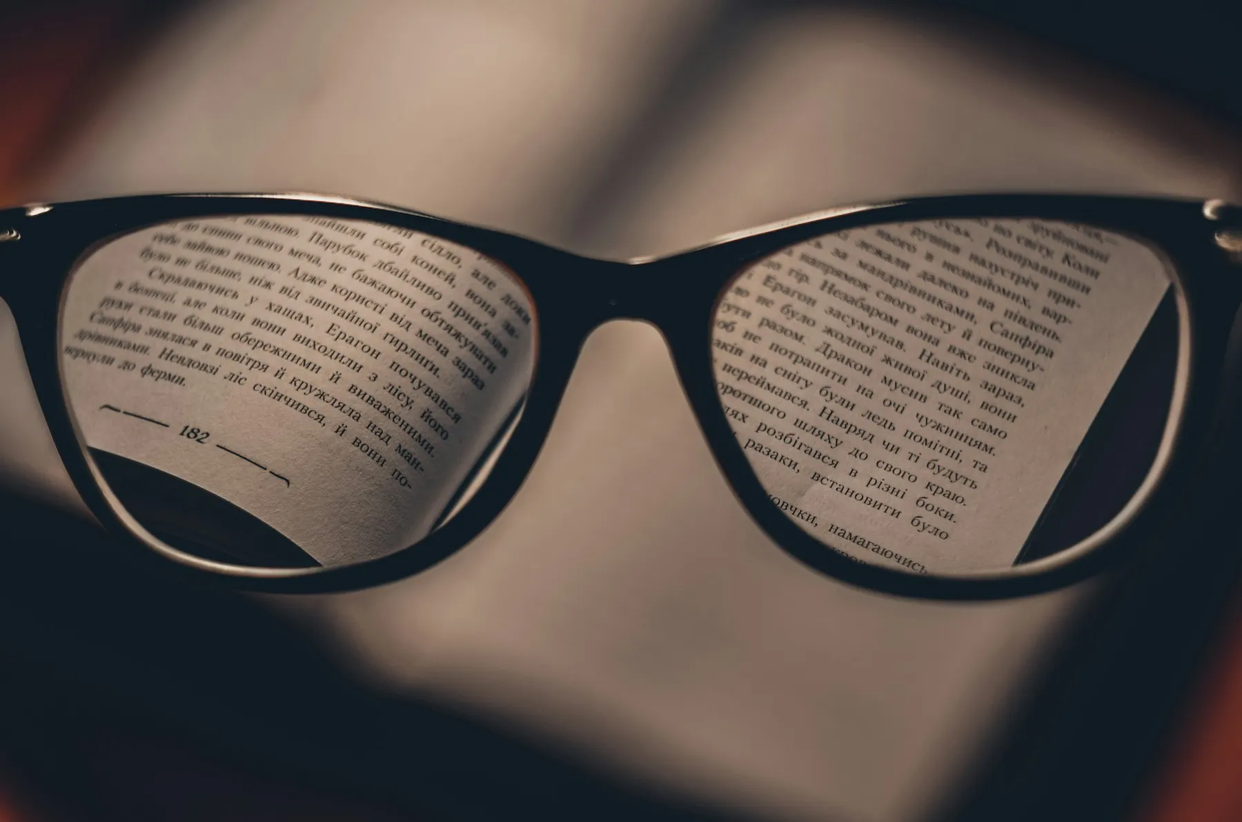 Reading glasses with freshly glazed prescription lenses